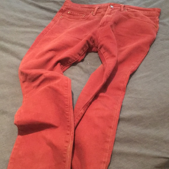 GAP pants 100%. Cotton. 33/30 Washed Red - Picture 4 of 4